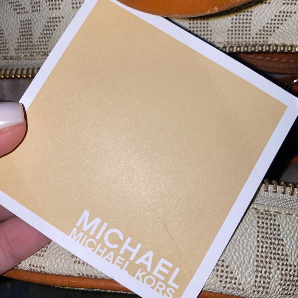 Michael Kors White Monogram Backpack - image 6